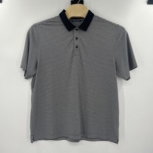 Cutter & Buck Mens Golf Polo Shirt Short Sleeve Black‎ Striped Size XL
